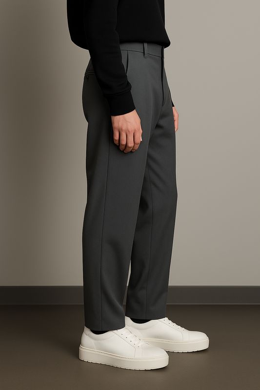 Ezeeva Classic Korean Trousers – Urban Grey